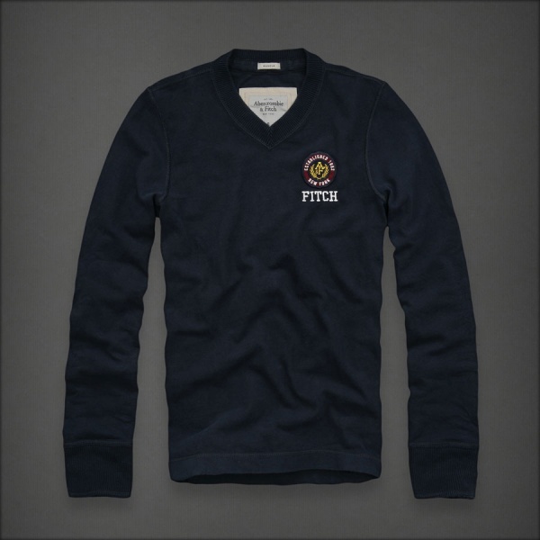 Abercrombie Fitch Hombres cuello en V Largo Remera AF5978